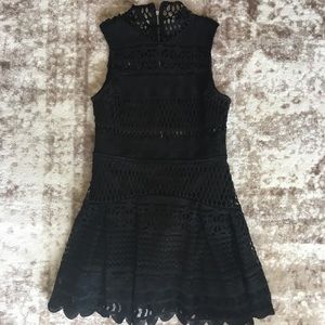 Black lace dress